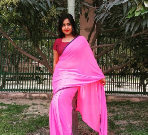 hot kajal raghwani in saree photos