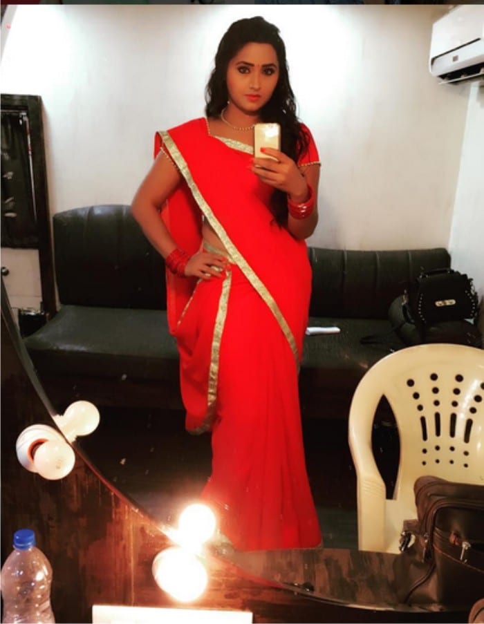 kajal raghwani hot saree images