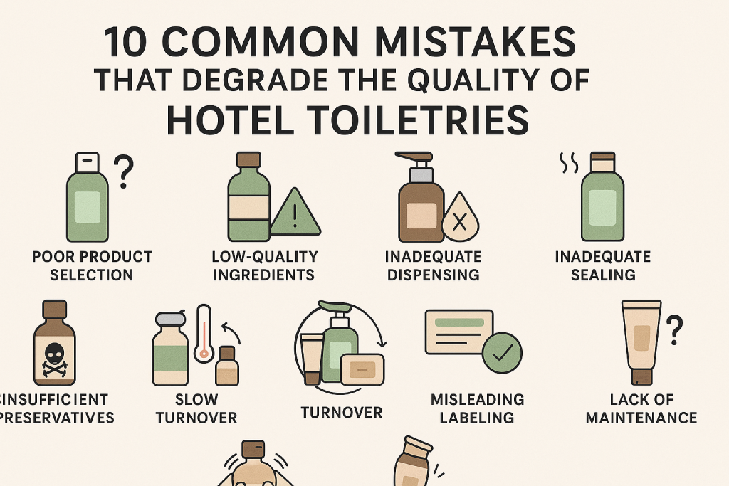 Common Mistakes That Degrade the Quality of Hotel Toiletries