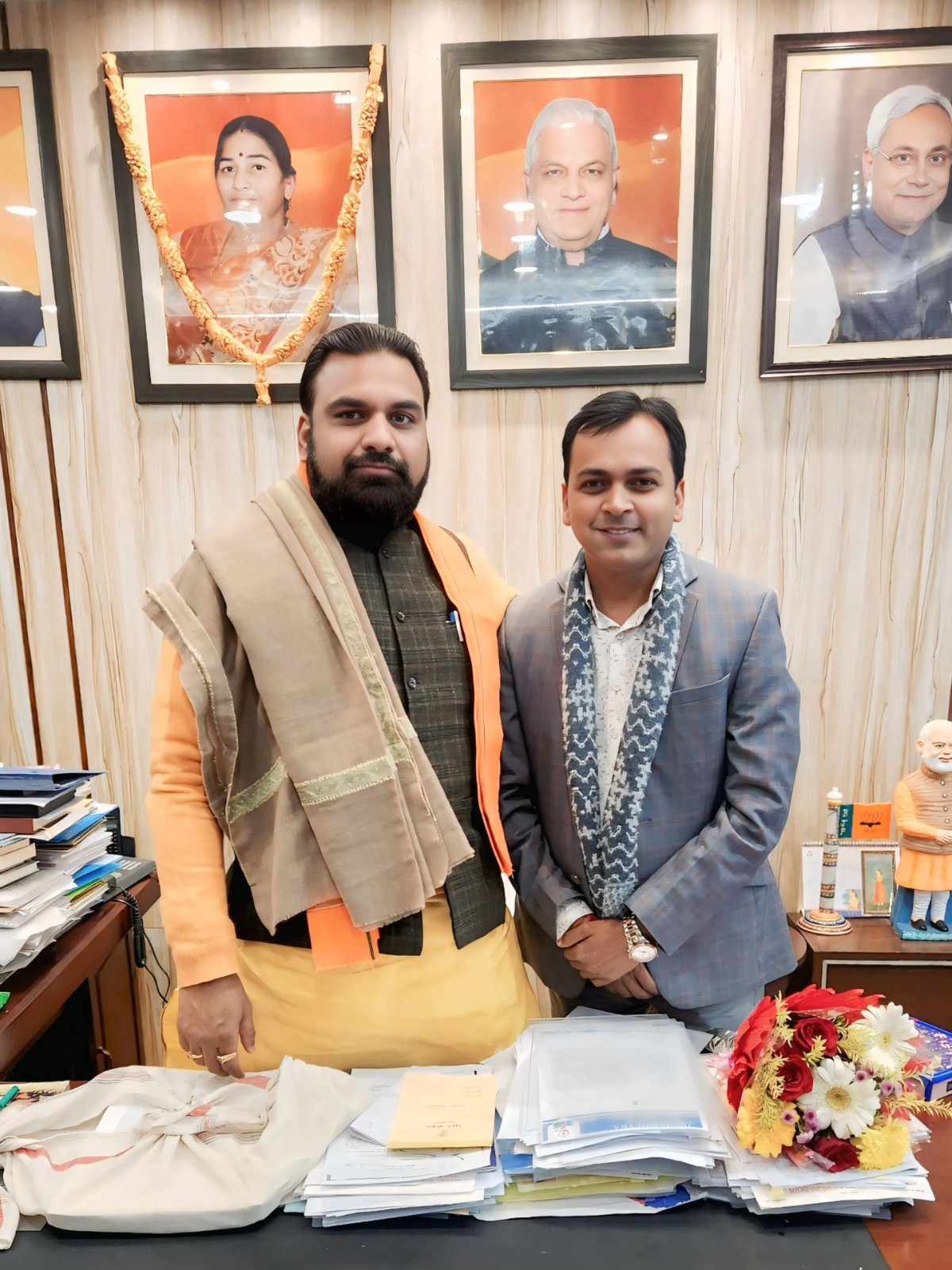 BIB Bijendra Singh with Samrat Chaudhary