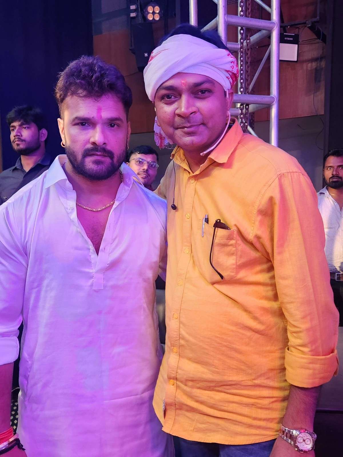 BIB Bijendra Singh with khesari lal Yadav
