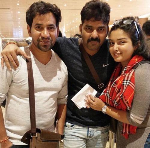 Pawan Singh and Nirahua and Amarpali Dubey Latest Images
