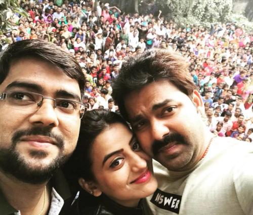 Pawan Singh and akshara singh Pic