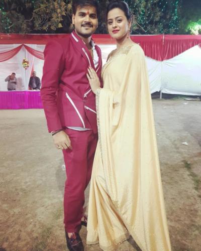 Yamini Singh and arvind akela kallu latest photos